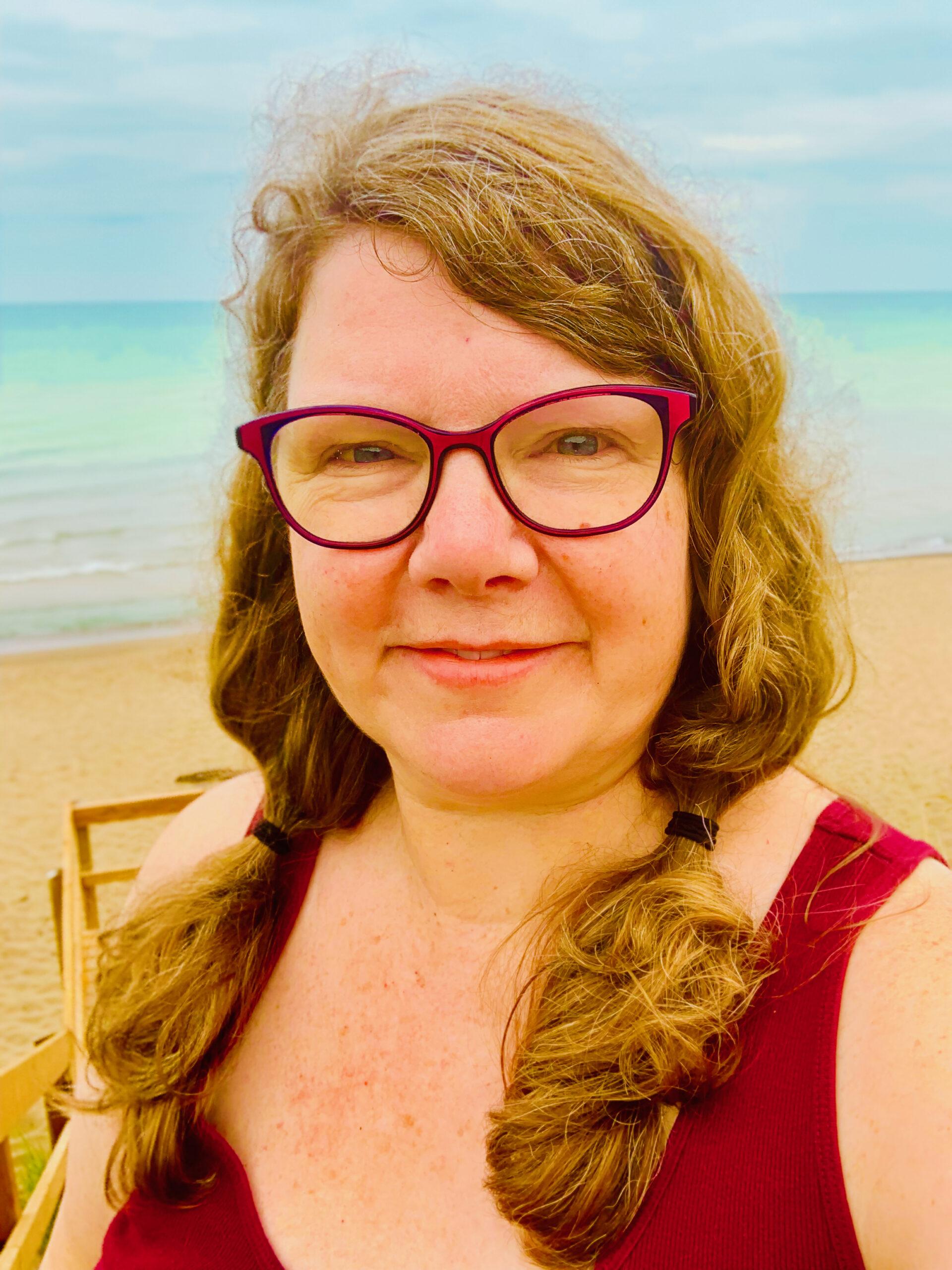 selfie of me at the beach